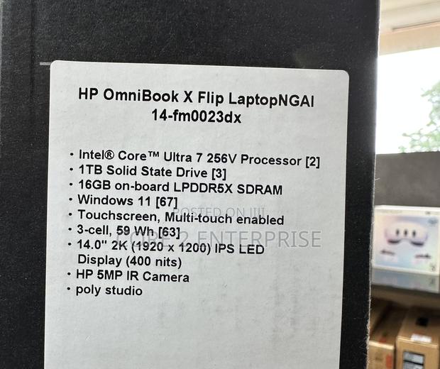 New Laptop HP OmniBook X Flip 14" 16GB Intel Core Ultra 7 SSD 1T · Photo 2