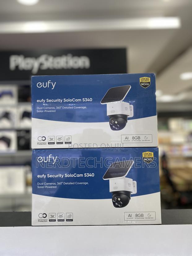 Eufy Security Solocam S340, Solar Security Cameras Wireless Outdoor, · Photo 1
