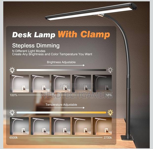 Led Desk Lamp For Office Home, Eye-caring Desk Light · Photo 2