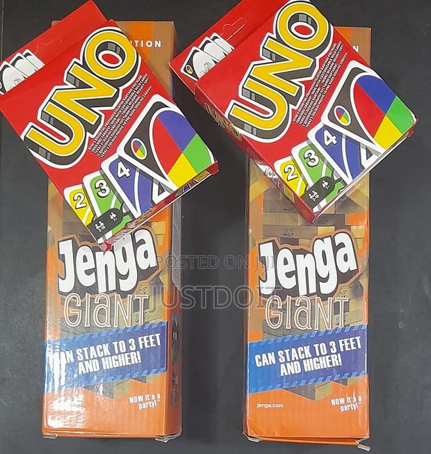 2 Jenga + 2 Uno Game · Photo 1