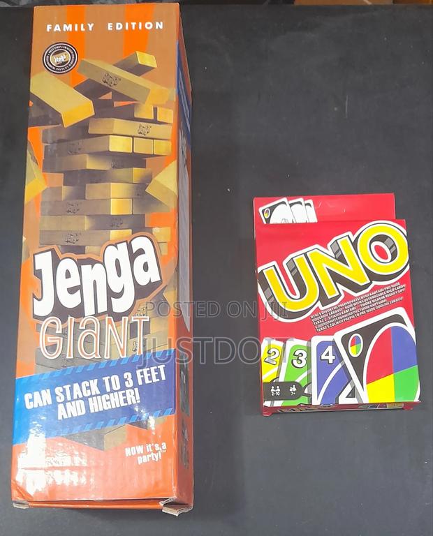 Jenga + Uno Game Set. · Photo 1