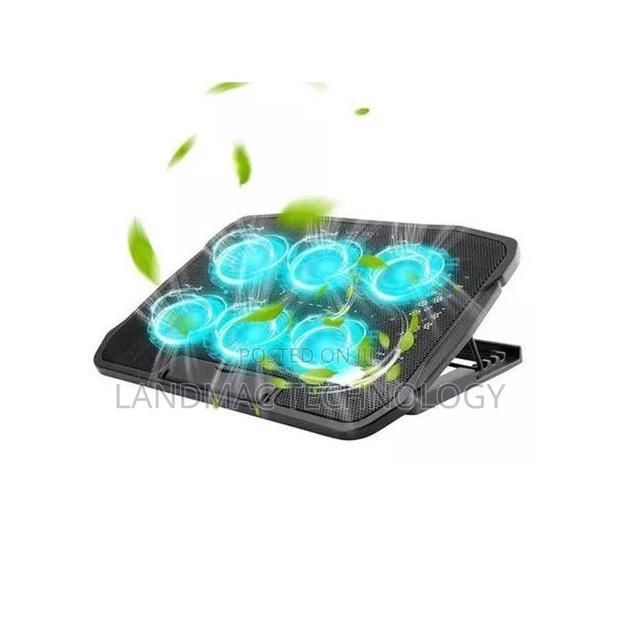 17" Foldable Laptop Cooler 6-Fan Stand Low Noise 6-Level · Photo 3