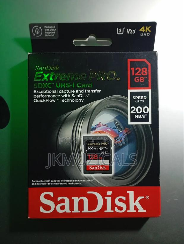 Sandisk Extreme Pro SDXC Uhs-1 Card 128gb_ Original Camera Sd Card · Photo 1