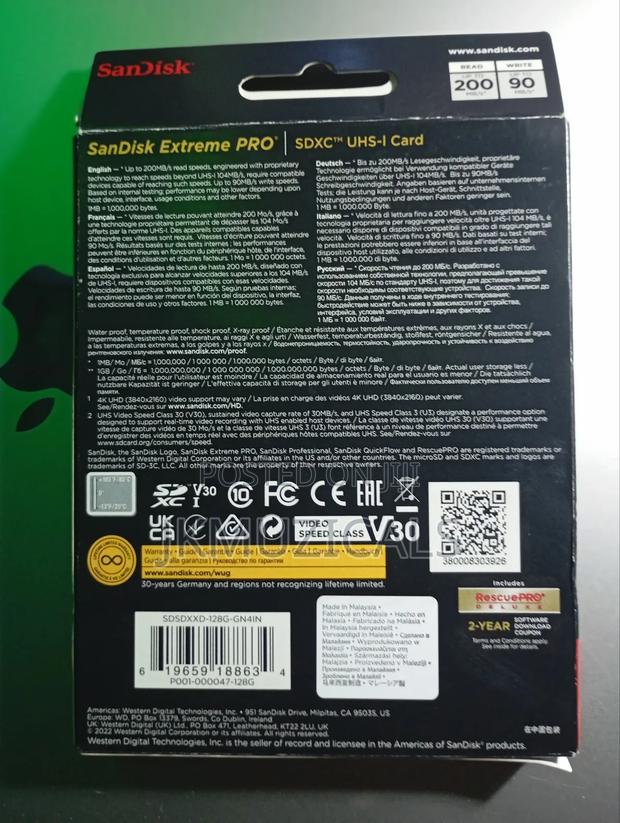 Sandisk Extreme Pro SDXC Uhs-1 Card 128gb_ Original Camera Sd Card · Photo 6