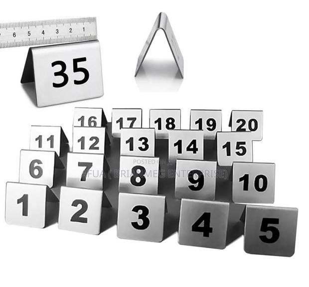 Table Numbers · Photo 1