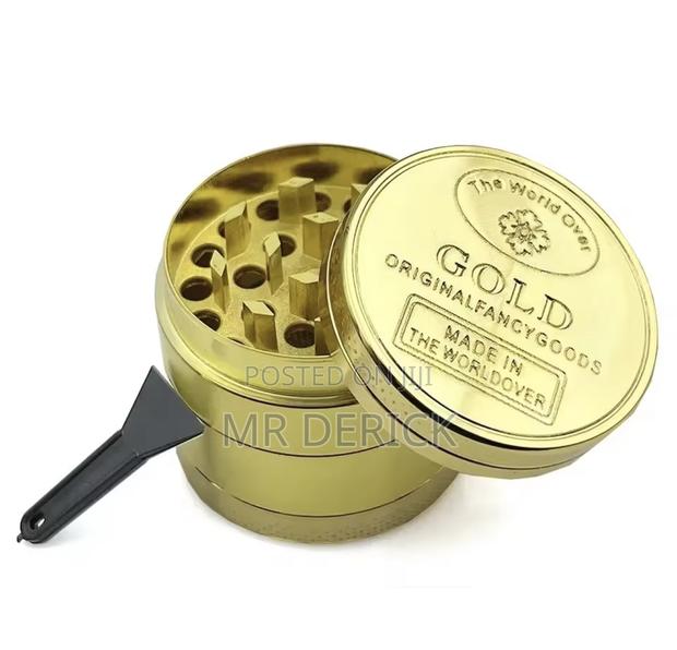 Golden Herbs Grinder 4 Parts Zinc Alloy 40mm Tobacco Crusher 1.57 Inch · Photo 2