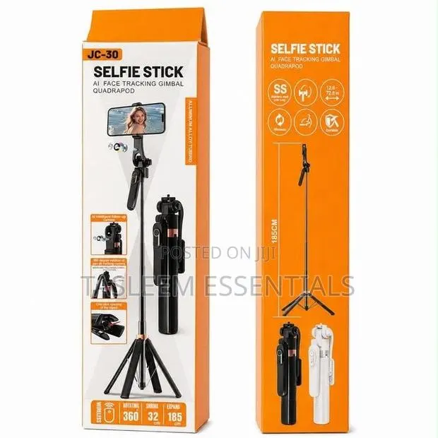 Selfie Stick With 360 AI Face Tracking and Rotation