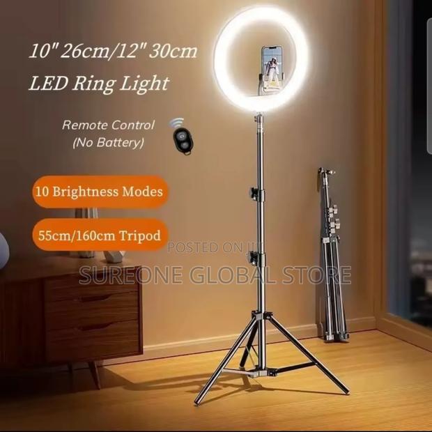 12 Inches Led Ring Light With Stand, · Photo 1