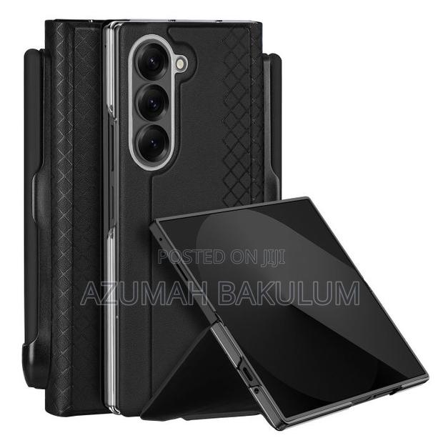 Samsung Galaxy Z Fold 7 Brill Leather Flip Case With S Pen · Photo 1