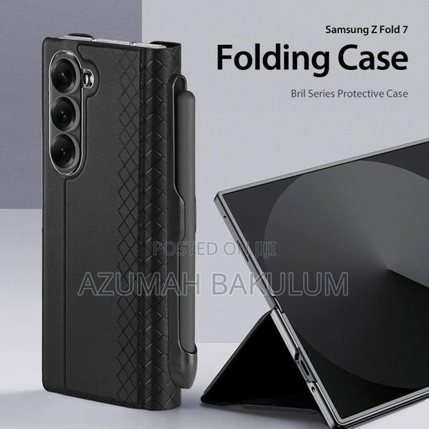 Samsung Galaxy Z Fold 7 Brill Leather Flip Case With S Pen · Photo 8