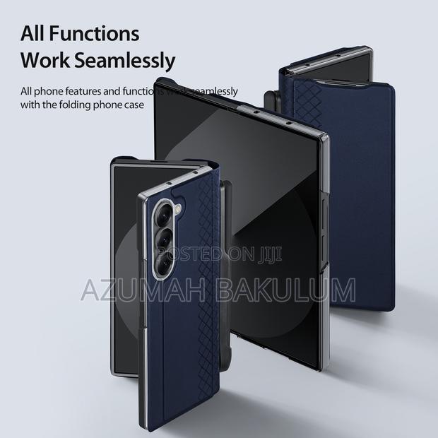 Samsung Galaxy Z Fold 7 Brill Leather Flip Case With S Pen · Photo 2