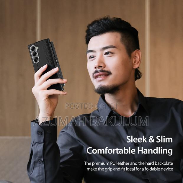 Samsung Galaxy Z Fold 7 Brill Leather Flip Case With S Pen · Photo 3