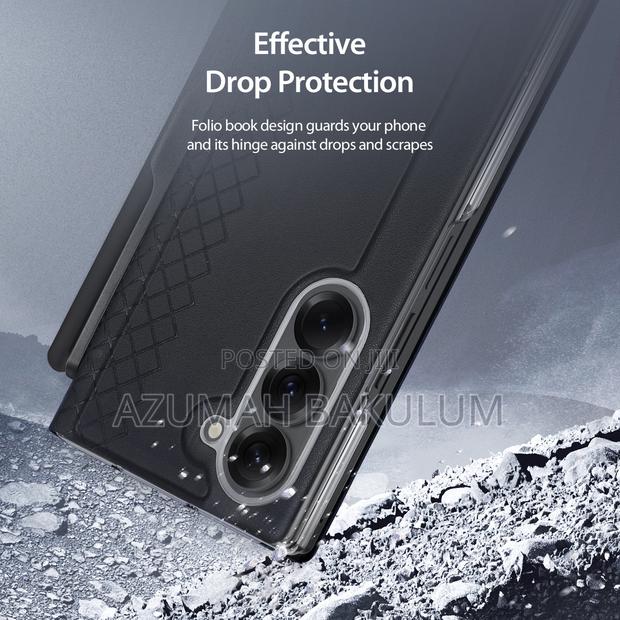 Samsung Galaxy Z Fold 7 Brill Leather Flip Case With S Pen · Photo 6