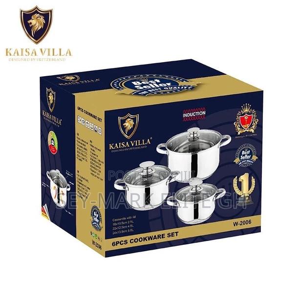 3 Set Stainless Steel Cookware · Photo 1