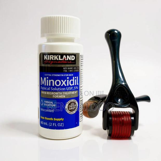 Kirkland Men's Hair Oil and Derma Roller Hair Growth Needle · Photo 1