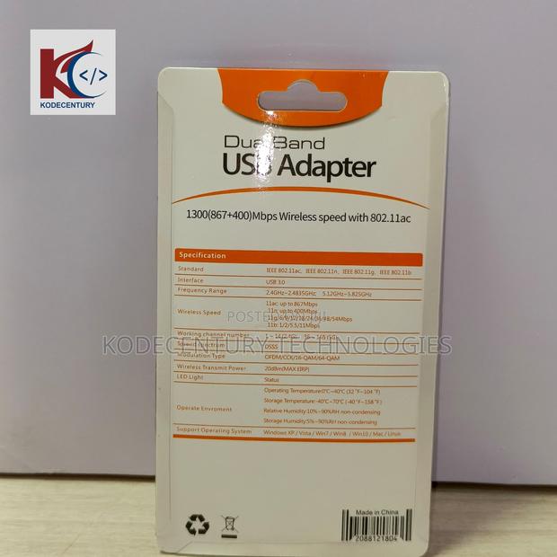 Dual Band Wifi Adapter (Usb, 1200mbps) · Photo 2