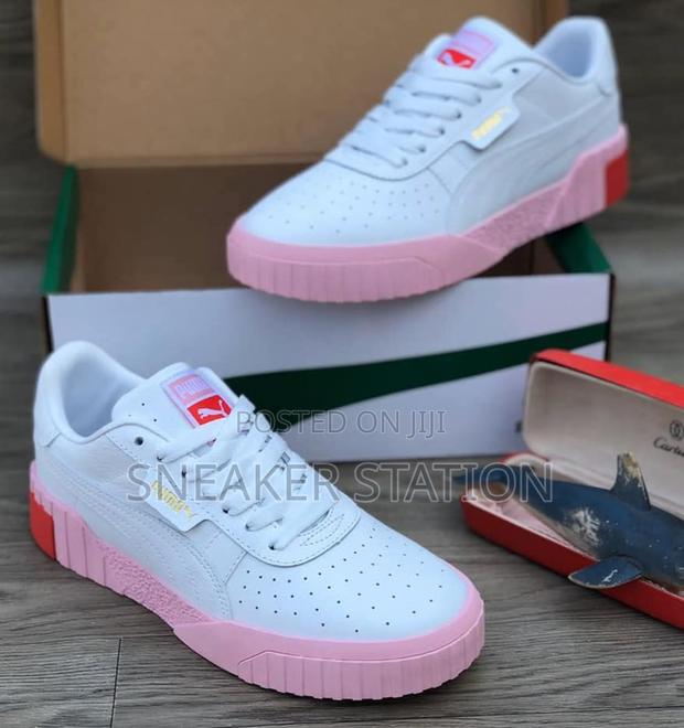 Quality Puma Cali White/Pink Sneakers · Photo 1