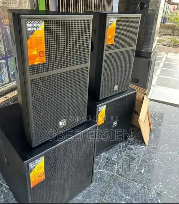 Ev Short Range Speakers and Single Bass Speakers (Pairs)` · Photo 1