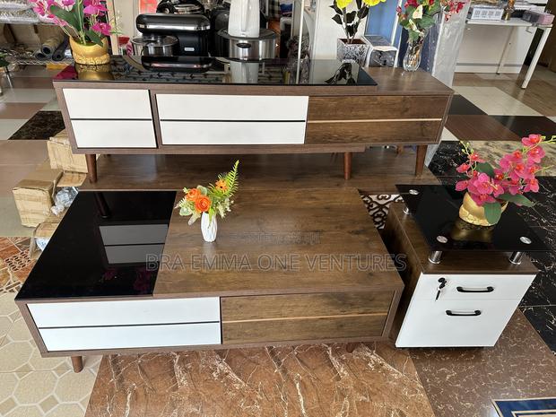 Set Of Tv Stand,Center Table And Bedside Drawer · Photo 1