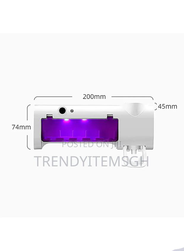 Electric Toothbrush Holder Uv Sterilizer With Toothpaste Dispenser · Photo 3