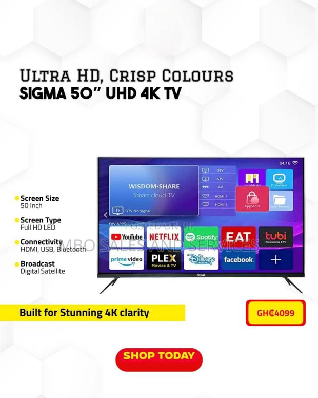 Sigma 50" Uhd Smart Digital Satellite Tv · Photo 2