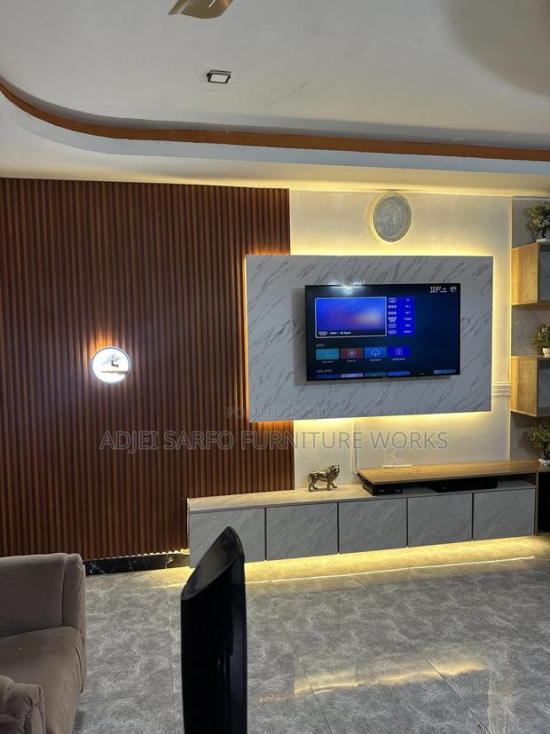 Original Modern Led Tv Stand With Led Tv Board and Wall Panels · Photo 3