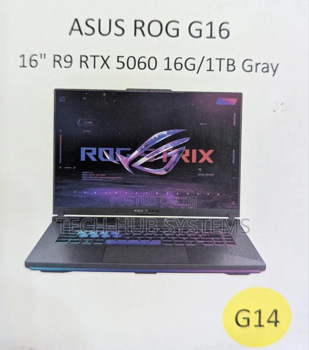 New Laptop Asus ROG Strix G16 G614 16GB AMD Ryzen 9 SSD 1T