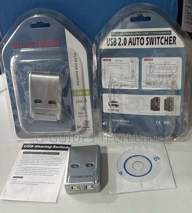 2-Port Usb Printer Switch, 2-Port Usb Auto Sharing Switch · Photo 1