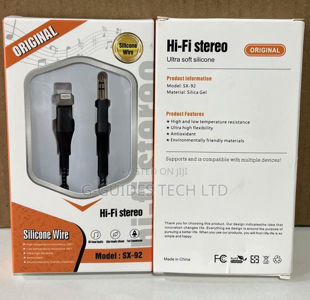 iPhone to 3.5mm Audio Jack Cable, Hi-Fi Stereo Silicone Cable · Photo 4