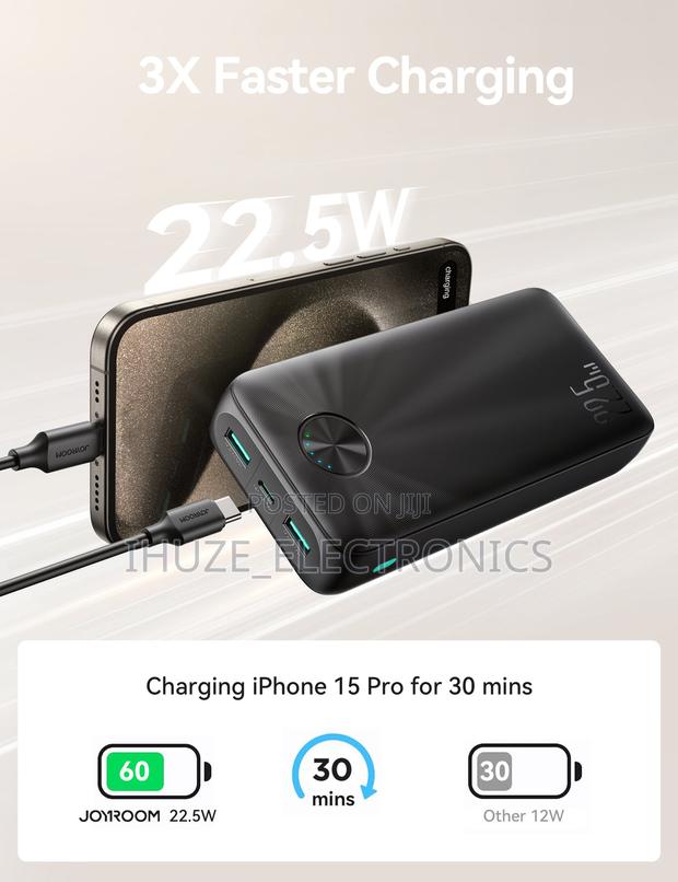 Joyroom 22.5w Fast Charging Power Bank 20000mah (Usb-c) · Photo 2