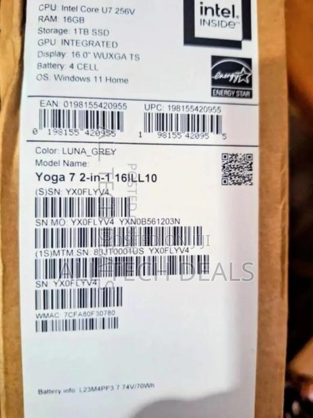 New Laptop Lenovo Yoga 7i 16GB Intel Core i7 SSD 1T · Photo 4