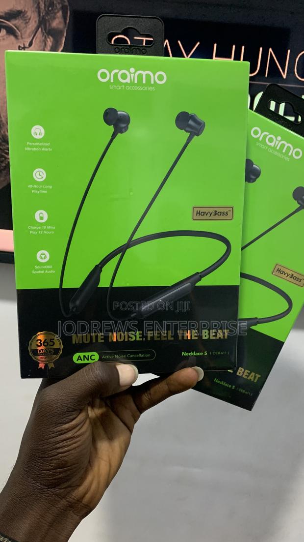 Oraimo Necklace 5 30db Nose Cancellation and Call Vibration Earphones · Photo 2