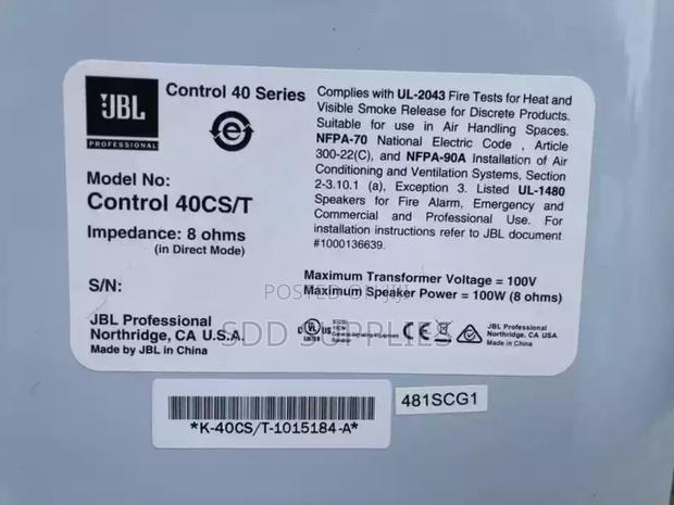 Industrial Heavy Duty JBL Control 40cs/T Ceiling Subwoofer · Photo 6