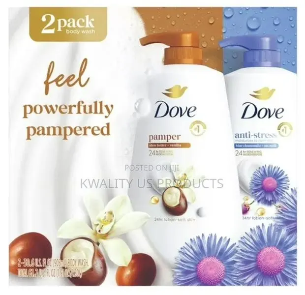 Dove Pamper and Anti-Stress Body Wash - 2 Pack · Photo 1