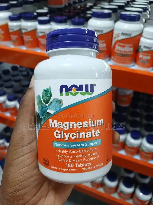 Now Magnesium Glycinate - For Sleep, Nerves, Muscle Heart Support · Photo 1