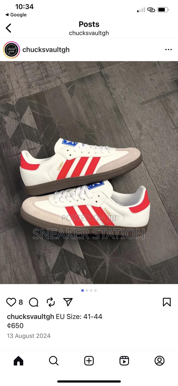 Adidas Samba White/Red · Photo 2