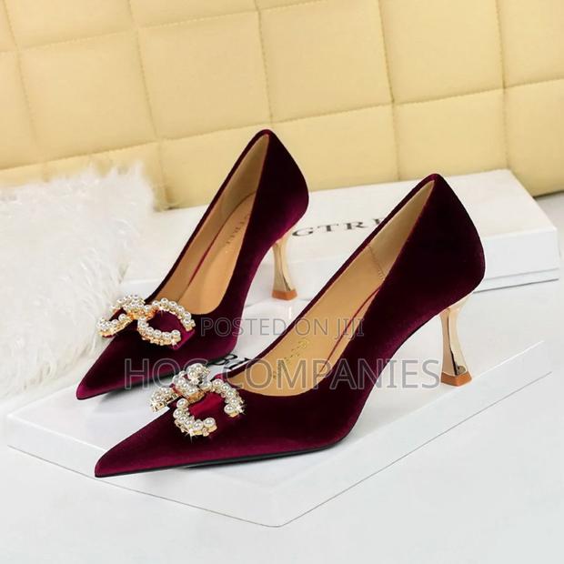 Black Wine Banquet High Heels in Accra - Fast Delivery in 2 Hours · Photo 2
