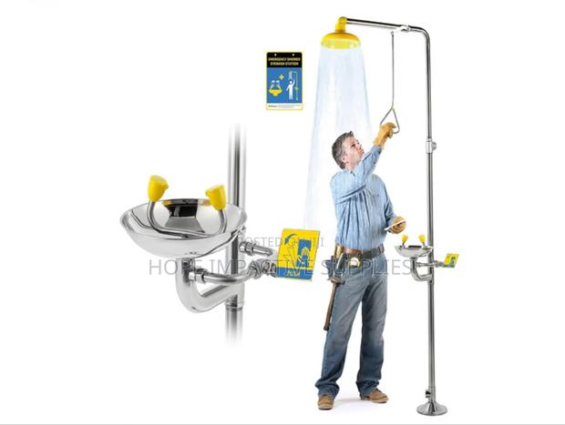 Vaultex Emergency Eye Wash Station<>Stainless Steel. · Photo 1
