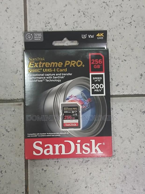 Sandisk Extreme Pro SDXC Uhs-I 256gb Card · Photo 1