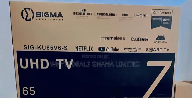 Sigma 65" Smart Android Ultrahd Tv| Bluetooth| Voice-control|Hdr| 2025 · Photo 2