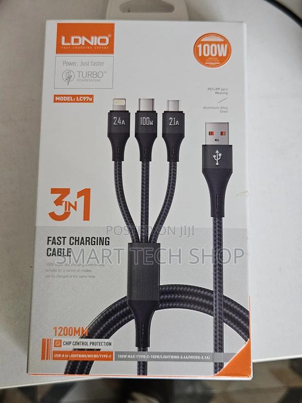 Ldnio Lc97u Universal Multi-Function Charging Cable Tablet 3 in 1 · Photo 5