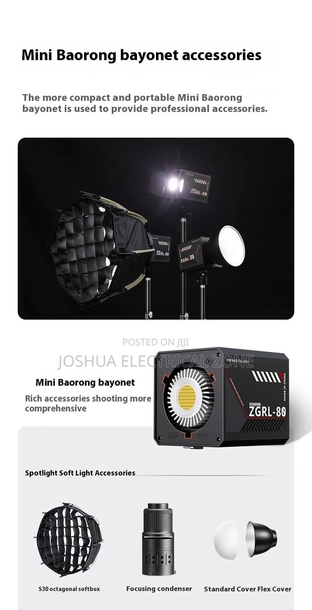 80w Led Video Light With Built-in Rechargeable Battery And Adjustable · Photo 4