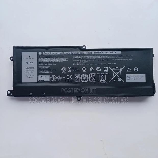 Original Dell Dt9xg Battery for Alienware Area-51m R1 R2 Alwa51m · Photo 1