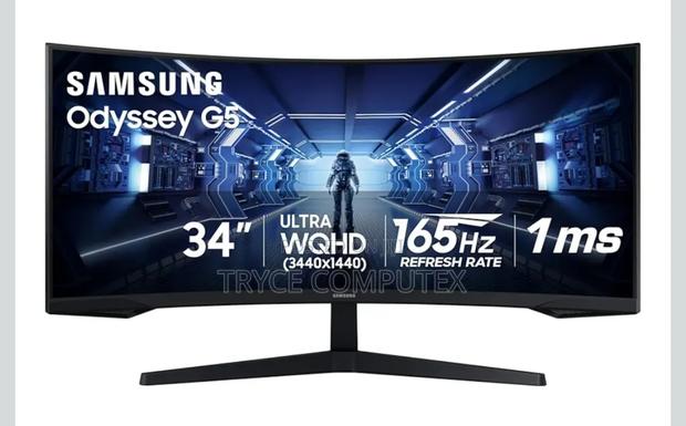 Samsung 34' Odyssey G5 Ultra-Wide Gaming Monitor · Photo 1