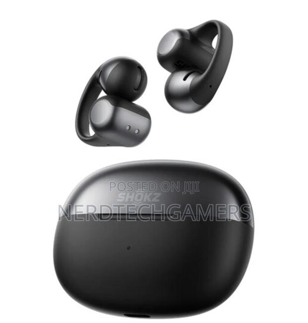 Shokz Opendots One Wireless Open-Ear, Clip-on Earbuds (Black) · Photo 2