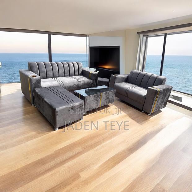 Brand New Luxury Ash Fabric Sofa · Photo 1