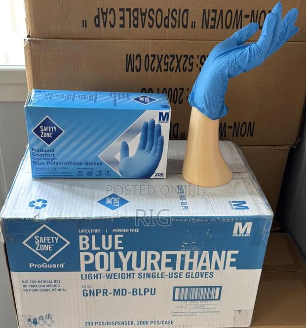 Blue Polyurethane Gloves (200pcs) · Photo 1