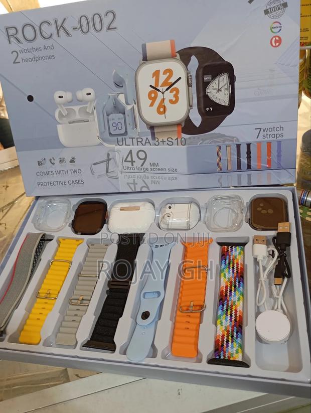 Rock-002 Smartwatch Combo for Couples, 2 Smart Watches, 2 Airpods · Photo 5