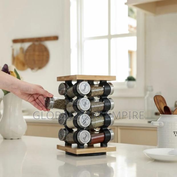 16 Jar Rotating Spice Rack – Organize in Style! · Photo 1