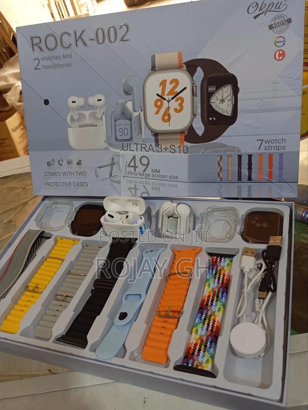 Rock-002 Smartwatch Combo for Couples, 2 Smart Watches, 2 Airpods · Photo 2